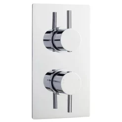 Nuie - Series F II Twin Concealed Thermostatic Shower Valve With Round Shower Head -Shower Baths Discount jty312crzrdarmd1