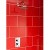 Nuie - Series F II Twin Concealed Thermostatic Shower Valve With Round Shower Head -Shower Baths Discount jty312crzrdarmd3