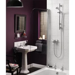 Bristan Colonial2 Thermostatic Surface Mounted Shower Valve + Adjustable Riser -Shower Baths Discount kn2shxarc d1