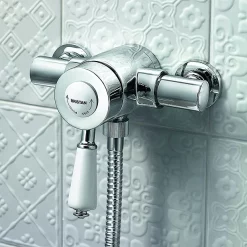 Bristan Colonial2 Thermostatic Surface Mounted Shower Valve + Adjustable Riser