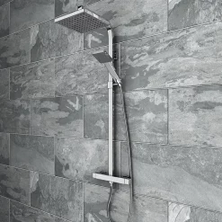 Milan Bathroom Milan Shower Bath + Exposed Shower Pack (1700 L Shaped With Screen + Panel)