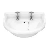 Victorian Plumbing Monaco Traditional Wall Hung Cloakroom Basin (500mm Wide - 2 Tap Hole) 1 Victorian Plumbing Monaco Traditional Wall Hung Cloakroom Basin (500mm Wide - 2 Tap Hole) -Shower Baths Discount m5whb2th l