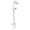 Victorian Plumbing Madrid Luxury Round Thermostatic Shower - Chrome -Shower Baths Discount madridluxuryroundthermostaticshowerchromend1