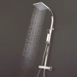 Crosswater - Planet Multifunction Thermostatic Shower Valve With Fixed Head And Shower Kit