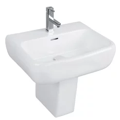 RAK Ceramic RAK Metropolitan 42cm Basin + Half Pedestal