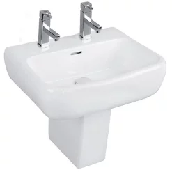 RAK Ceramic RAK Metropolitan 52cm Basin + Half Pedestal