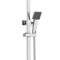 Milan Bathroom Milan Modern Square Thermostatic Shower (300 X 300mm Head - Chrome) 8 Milan Bathroom Milan Modern Square Thermostatic Shower (300 X 300mm Head - Chrome) -Shower Baths Discount mil03h d1