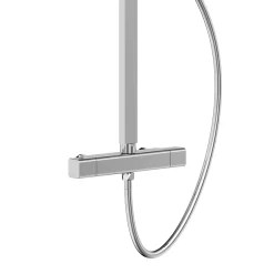 Milan Bathroom Milan Deluxe Cool Touch Square Thermostatic Shower (300 X 300mm Head - Chrome) -Shower Baths Discount mil2ct d3