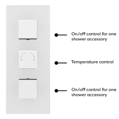 Milan Bathroom Milan 2 Outlet Shower System (Fixed Shower Head + Overflow Bath Filler) -Shower Baths Discount mil2ss detail1