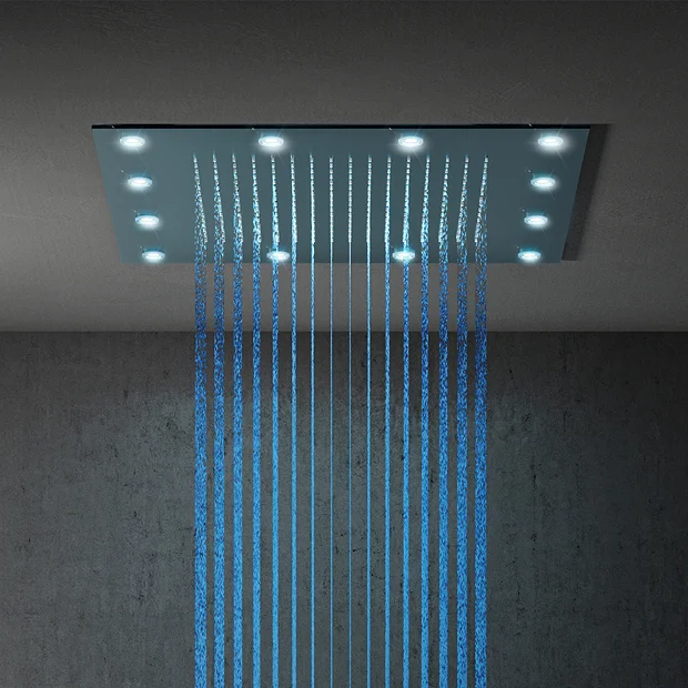 Milan Bathroom Milan 400mm LED Square Shower Package With Concealed Valve + Handset 7 Milan Bathroom Milan 400mm LED Square Shower Package With Concealed Valve + Handset - Image 5