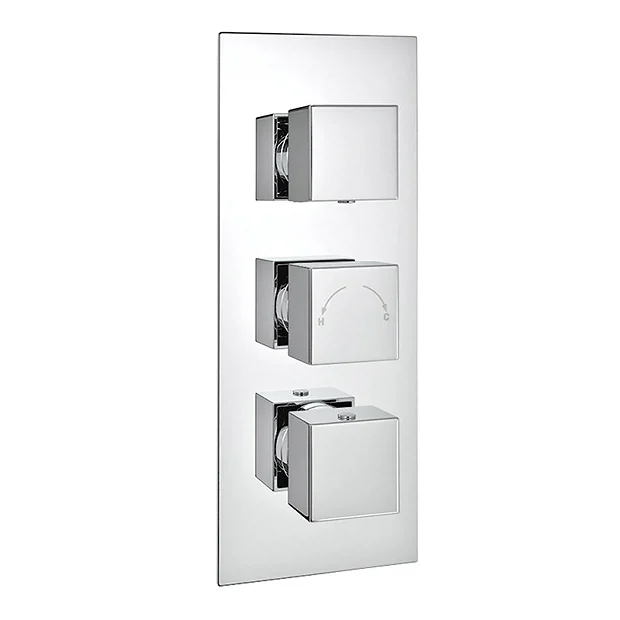 Milan Bathroom Milan 400mm LED Square Shower Package With Concealed Valve + Handset 8 Milan Bathroom Milan 400mm LED Square Shower Package With Concealed Valve + Handset - Image 6
