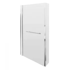 Milan Bathroom Milan Shower Bath - 1600mm L Shaped Inc. Screen With Rail + Panel -Shower Baths Discount milanshowerbath1700mmlshapedincscreenwithrailandpaneld1 1
