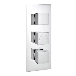 Milan Bathroom Milan Square Concealed Triple Shower Valve With Fixed Head & 4 Body Jets - Chrome 10 Milan Bathroom Milan Square Concealed Triple Shower Valve With Fixed Head & 4 Body Jets - Chrome -Shower Baths Discount milansquareconcealedtripleshowervalvewithfixedhead4bodyjetschromedetail1