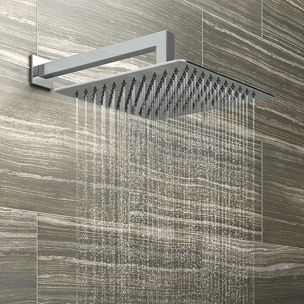 Milan Bathroom Milan Square Concealed Individual Diverter + Thermostatic Control Valve With Handset + 300mm Shower Head 5 Milan Bathroom Milan Square Concealed Individual Diverter + Thermostatic Control Valve With Handset + 300mm Shower Head - Image 3