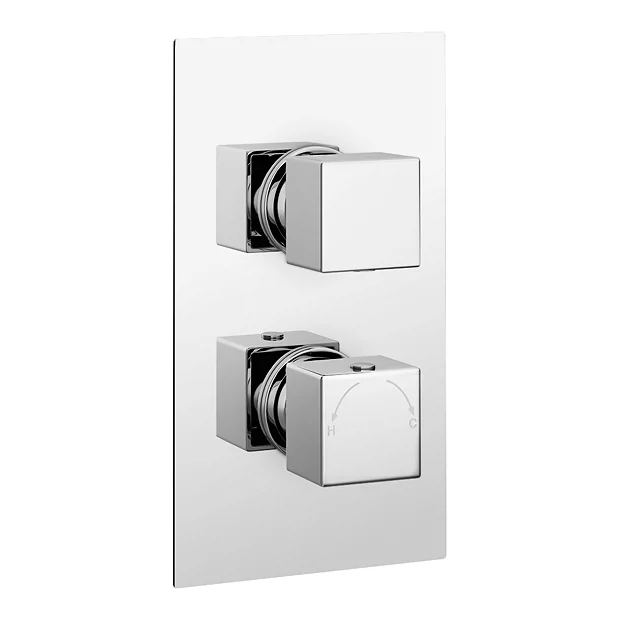 Milan Bathroom Milan Twin Concealed Shower Valve Inc. Ultra Thin 300 X 300mm Head + Vertical Arm 6 Milan Bathroom Milan Twin Concealed Shower Valve Inc. Ultra Thin 300 X 300mm Head + Vertical Arm - Image 4