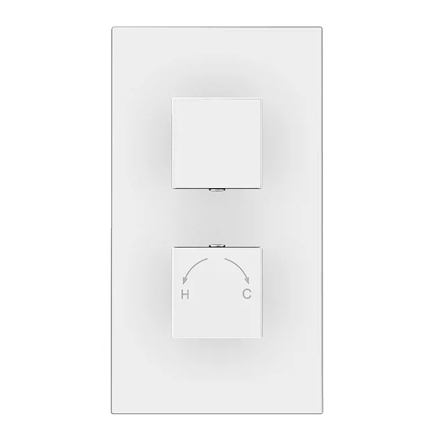 Milan Bathroom Milan Twin Shower Valve Inc. Outlet Elbow, Handset + Ultra Thin Head With Vertical Arm 8 Milan Bathroom Milan Twin Shower Valve Inc. Outlet Elbow, Handset + Ultra Thin Head With Vertical Arm - Image 6