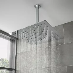 Milan Bathroom Milan Twin Concealed Thermostatic Valve + 400x400mm Rainfall Shower Head -Shower Baths Discount milsp06 d7