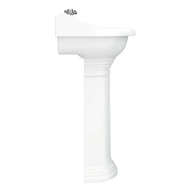 Victorian Plumbing Monaco Traditional Basin + Pedestal (2 Tap Hole) 7 Victorian Plumbing Monaco Traditional Basin + Pedestal (2 Tap Hole) - Image 5
