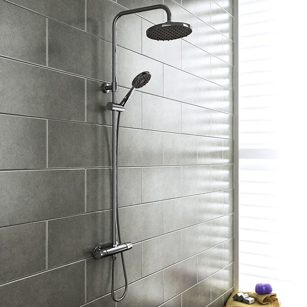 Monza Bathroom Monza Modern Round Thermostatic Shower - Chrome 4 Monza Bathroom Monza Modern Round Thermostatic Shower - Chrome - Image 2