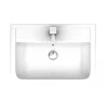 Victorian Plumbing Pro 600 Modern Short Projection Basin & Pedestal (550mm Wide - 1 Tap Hole) -Shower Baths Discount mspb d4