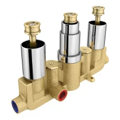 Milan Bathroom Milan Square Concealed Triple Shower Valve With Fixed Head & 4 Body Jets - Chrome 11 Milan Bathroom Milan Square Concealed Triple Shower Valve With Fixed Head & 4 Body Jets - Chrome -Shower Baths Discount msqsvbj d1