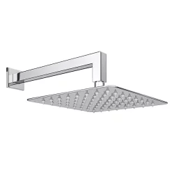 Milan Bathroom Milan Square Shower System (200mm Fixed Head, Handset + Integrated Parking Bracket) -Shower Baths Discount msvhchpk2d1