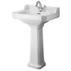 Milton Accessible Bathroom Milton Traditional Comfort Height 560mm 1TH Basin + Pedestal