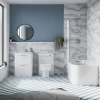 Monza­­ Bathroom Monza 1700 X 750 Curved Free Standing Corner Bath With Screen -Shower Baths Discount mz17crn d4