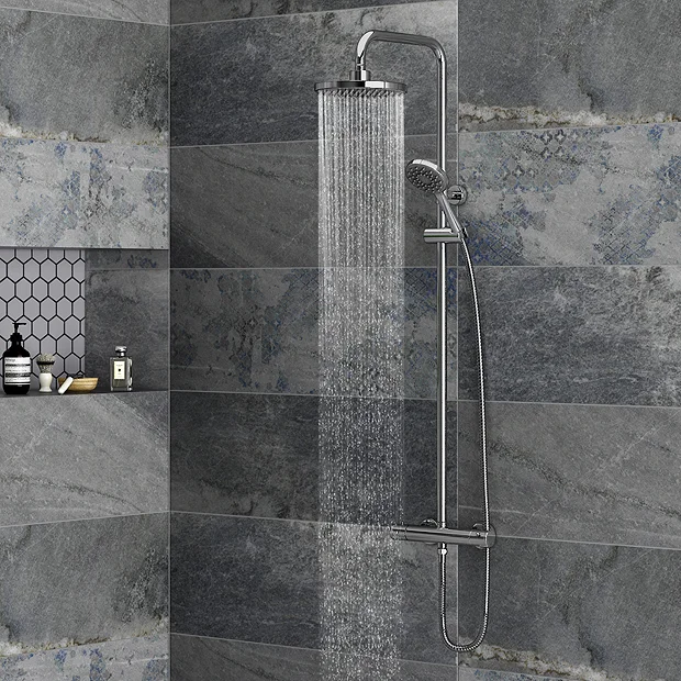 Monza Bathroom Monza Modern Round Thermostatic Shower - Chrome 8 Monza Bathroom Monza Modern Round Thermostatic Shower - Chrome - Image 6