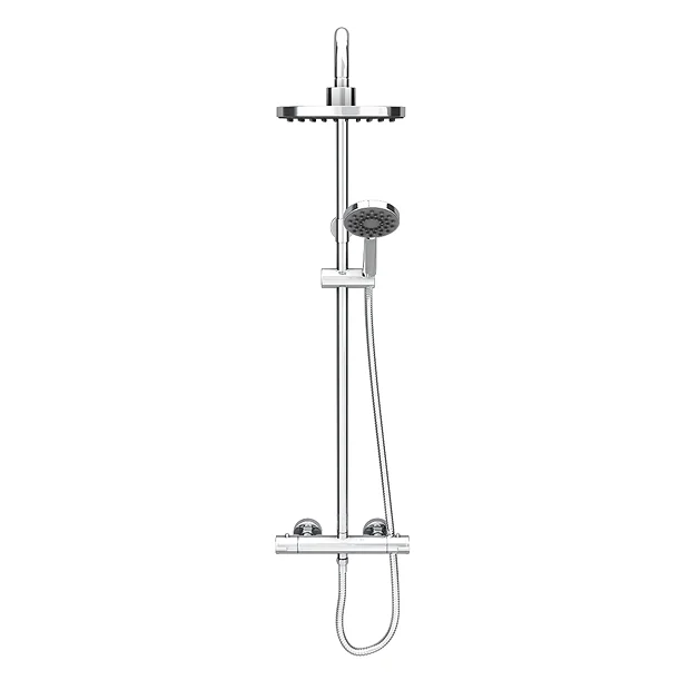 Monza Bathroom Monza Modern Round Thermostatic Shower - Chrome 3 Monza Bathroom Monza Modern Round Thermostatic Shower - Chrome