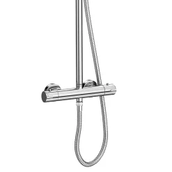 Monza­­ Bathroom Monza Modern Round Thermostatic Shower (300mm Head - Chrome) -Shower Baths Discount mza03h d1