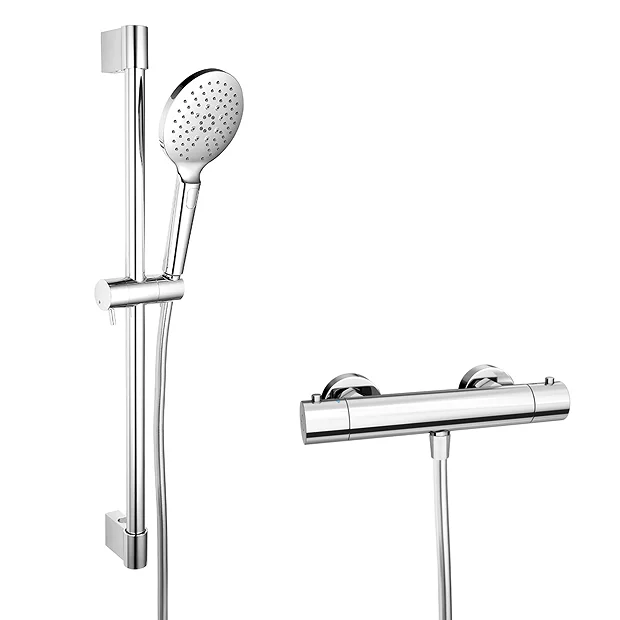 Monza Bathroom Monza Cool Touch Thermostatic Bar Valve + Slider Rail Kit 4 Monza Bathroom Monza Cool Touch Thermostatic Bar Valve + Slider Rail Kit - Image 2