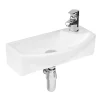 Hudson Reed 1TH Compact Wall Hung Basin (Right Hand) -Shower Baths Discount nbv160 lrg