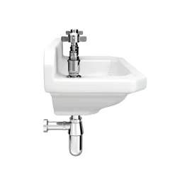 Nui Carlton 515mm Traditional Cloakroom Basin (2 Tap Hole - Depth 300mm) -Shower Baths Discount ncs829 n d2