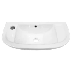Victorian Plumbing Nile Compact 455 X 205mmm Wall Hung Cloakroom Basin