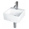 RAK Ceramic RAK - Nova Mini Square 1 Tap Hole Basin 2 RAK Ceramic RAK - Nova Mini Square 1 Tap Hole Basin -Shower Baths Discount nova30l