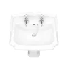 Victorian Plumbing Oxford Ceramic Traditional Basin & Pedestal Set 2 Victorian Plumbing Oxford Ceramic Traditional Basin & Pedestal Set -Shower Baths Discount oxbd3