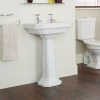 Heritage Bathroom Heritage - Granley Deco 55cm 2TH Basin & Pedestal 1 Heritage Bathroom Heritage - Granley Deco 55cm 2TH Basin & Pedestal -Shower Baths Discount pgdw06pgrw09 d2