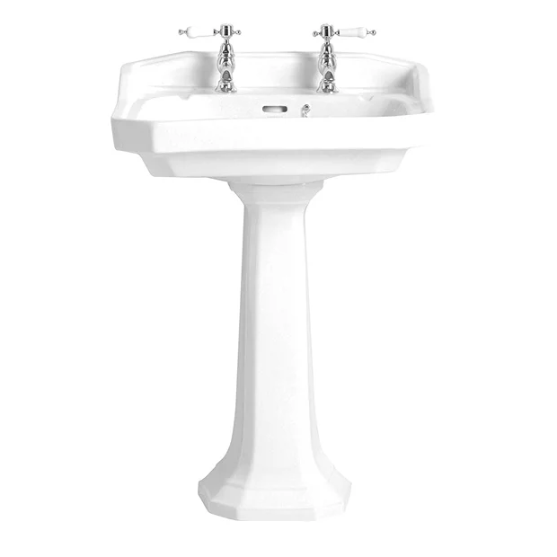 Heritage Bathroom Heritage - Granley Standard Basin & Pedestal - Various Tap Hole Options 4 Heritage Bathroom Heritage - Granley Standard Basin & Pedestal - Various Tap Hole Options - Image 2