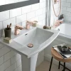 Heritage Bathroom Heritage - Blenheim Basin & Pedestal -Shower Baths Discount phpw06phpw09 d5