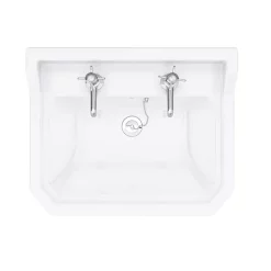 Nuie Carlton Traditional Basin + Pedestal (2 Tap Hole) -Shower Baths Discount premiercarltontraditionalbasinwithpedestalnd1