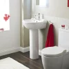 Nuie - Darwin 1TH Basin With Full Pedestal -Shower Baths Discount premierdarwin1thbasinwithfullpedestald1