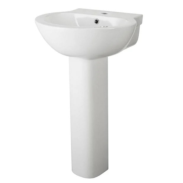 Nuie - Darwin 1TH Basin With Full Pedestal 4 Nuie - Darwin 1TH Basin With Full Pedestal - Image 2