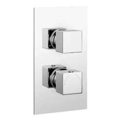 Monza Bathroom Monza Square Twin Concealed Thermostatic Shower Valve + Slider Rail Kit 11 Monza Bathroom Monza Square Twin Concealed Thermostatic Shower Valve + Slider Rail Kit -Shower Baths Discount pzsvpknd1