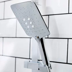 Bristan Quadrato Thermostatic Bar Shower Valve With Rigid Riser + Fast Fit Kit -Shower Baths Discount qdshxdivffc nd2