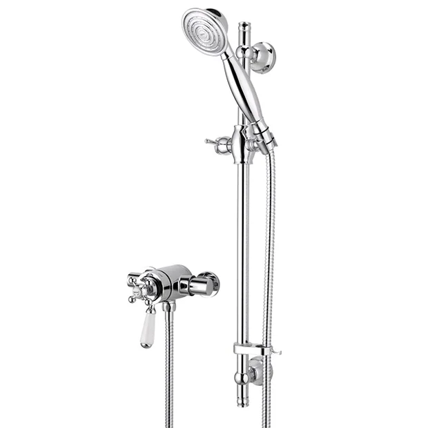 Bristan - Regency Thermostatic Surface Mounted Shower Valve With Adjustable Riser 4 Bristan - Regency Thermostatic Surface Mounted Shower Valve With Adjustable Riser - Image 2