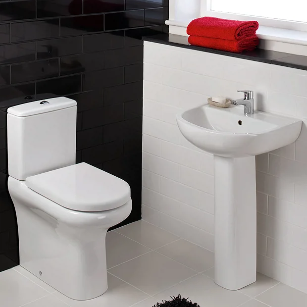 RAK Ceramic RAK Compact 55cm Basin & Pedestal 3 RAK Ceramic RAK Compact 55cm Basin & Pedestal