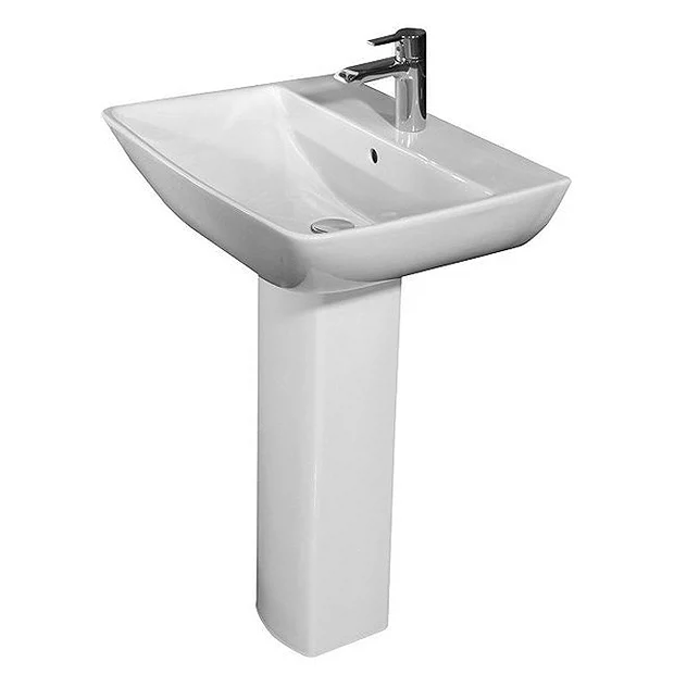 RAK Ceramic RAK Summit 60cm Basin 1TH & Pedestal 4 RAK Ceramic RAK Summit 60cm Basin 1TH & Pedestal - Image 2