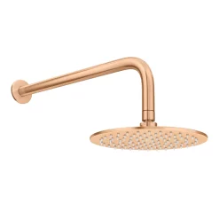 Arezzo Brushed Bronze Round Thermostatic Shower Pack With Head + Handset -Shower Baths Discount rd4bzpk d3