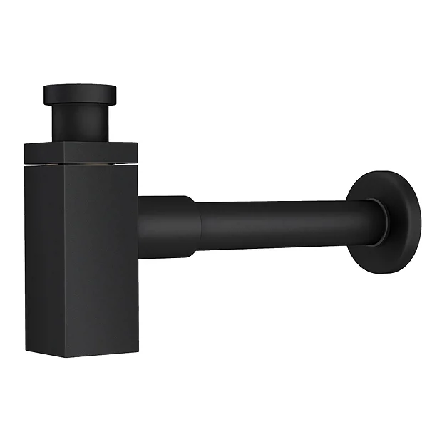 Victorian Plumbing Rondo Double Wall Hung Basin Package With Matt Black Square Taps + Bottle Traps 3 Victorian Plumbing Rondo Double Wall Hung Basin Package With Matt Black Square Taps + Bottle Traps